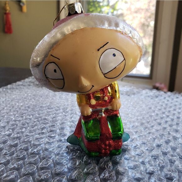 Glass Stewie Ornament - Picture 2 of 5